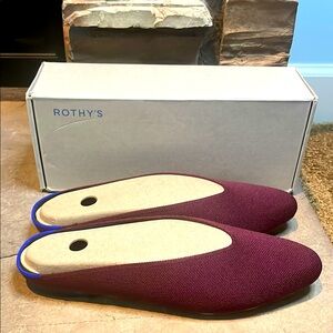 Rothy's Burgundy Demi Almond Mule